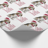 サンタのビーグル犬の包装紙 ラッピングペーパー (角)