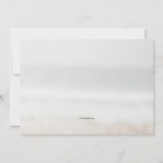 サンタのビーチチェア引越しのお知らせ 案内状 (裏面)