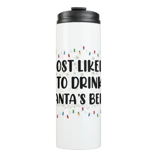 サンタのビールクリスマスを飲む可能性が高い タンブラー (正面)
