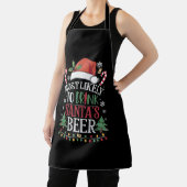 サンタのビールマッチングクリスマスを飲む可能性が最も高い エプロン (インサイチュ)