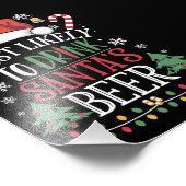 サンタのビールマッチングクリスマスを飲む可能性が最も高い フォトプリント            (角)