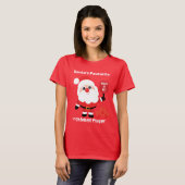 🎅サンタのピックお気に入りのルボール選手 Tシャツ (正面フル)