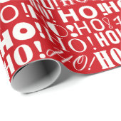 サンタのフェスティバルホー！ホー！ホー！グリーティング、ベニス赤 ラッピングペーパー (ロールコーナー)