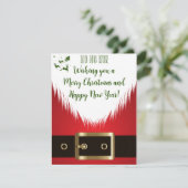 「サンタのフェスティバル挨拶」クリスマスカード シーズンカード (スタンド正面)