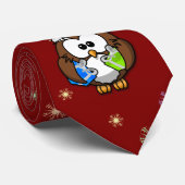 サンタのフクロウ ネクタイ (ロール)