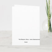 サンタのフリーメーソンのクリスマス シーズンカード (裏面)