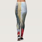 サンタのブーツで子猫 レギンス (裏面)