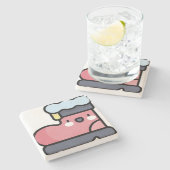 サンタのブーツ ストーンコースター (横)