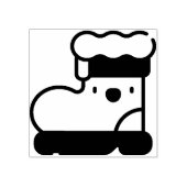 サンタのブーツ ラバースタンプ (インプリント)