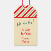 サンタのプレゼント ギフトタグ (裏面)