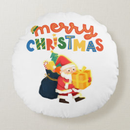 サンタのプレゼント メリークリスマス クッション