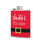 サンタのヘルパーのクリスマススクリプト赤白 フラスク (左)