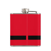 サンタのヘルパーのクリスマススクリプト赤白 フラスク (裏面)