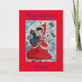 サンタのヘルパーパーソナライズされたクリスマスカード カード