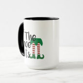 サンタのヘルパーマグ - クリスマスの妖精のプレゼント マグカップ (正面左)