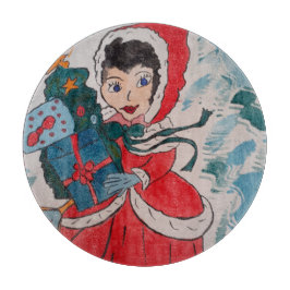 サンタのヘルパー・クリスマス カッティングボード