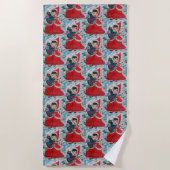 サンタのヘルパー・クリスマス ビーチタオル (正面)