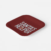 サンタのヘルパー・クリスマス ペーパープレート (傾斜あり)