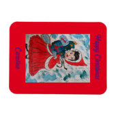 サンタのヘルパー・クリスマス マグネット (横)