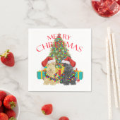 サンタのヘルパー スタンダードカクテルナプキン (インサイチュ)