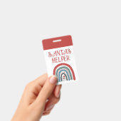 サンタのヘルパー ホリデーイベント バッジ (手持ち)