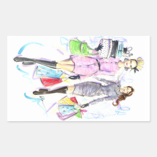 サンタのヘルパー 長方形シール