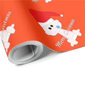 サンタのベビーの包装紙のテンプレート ラッピングペーパー (ロールコーナー)