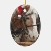 サンタのベルギー人 セラミックオーナメント (正面)