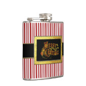 サンタのベルトのメリークリスマスのキャンディ・ケーン フラスク (右)