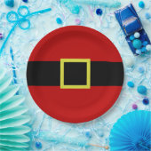 サンタのベルト|のクリスマスの休日 ペーパープレート (パーティー)