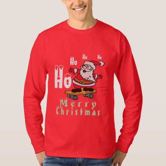 サンタのホ・ホ・ホ クリスマス Tシャツ (正面)