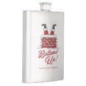 サンタのボトムスアップ 面白いクリスマス パーティー フラスク (右)