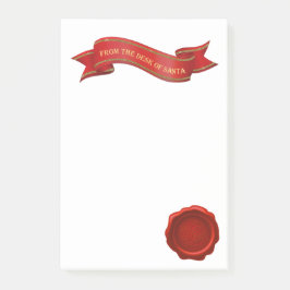 サンタのポスト・イットの机から ポストイット