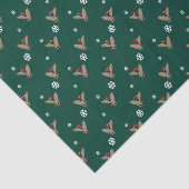 サンタのマガモのアヒルのクリスマス 薄葉紙 (詳細)