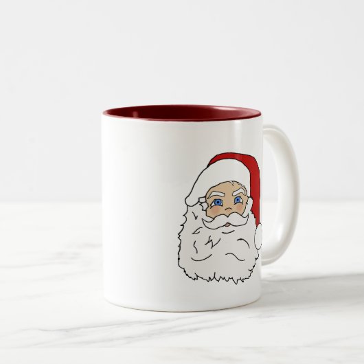サンタのマグのためのココア ツートーンマグカップ (正面右)