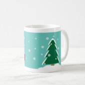 サンタのマグのためのミルク コーヒーマグカップ (正面右)