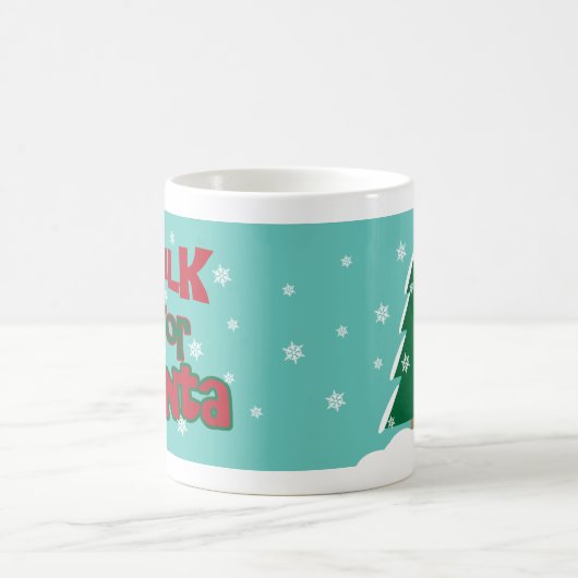 サンタのマグのためのミルク コーヒーマグカップ (中央)