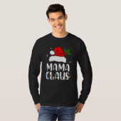 サンタのママ クリスマスパジャマ 家族おそろい Xmas 1 Tシャツ (正面フル)