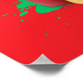 サンタのマルティッセはギフトボックスに座っている。 ポスター (角)