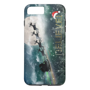 サンタのミッドナイトライドクリスマスクリスマスiPhone 7/プラスケース iPhone 8 Plus/7 Plusケース