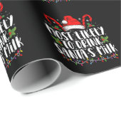 サンタのミルク・クリスマスを飲む可能性が最も高おもしろいい ラッピングペーパー (ロールコーナー)