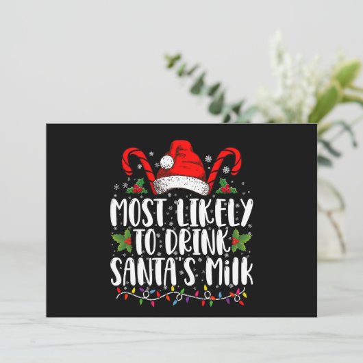 サンタのミルク・クリスマスを飲む可能性が最も高おもしろいい 招待状 (スタンド正面)
