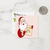 サンタのメモカード ノートカード (正面/裏面インサイチュ)