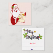 サンタのメモカード ノートカード (正面/裏面)