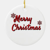 サンタのメリークリスマス オーナメント (裏面)