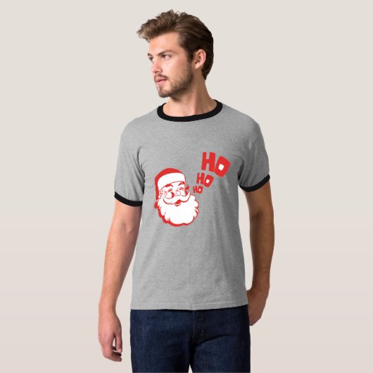 サンタのメリークリスマスTシャツ Tシャツ (正面フル)