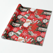 サンタのラッピングペーパー