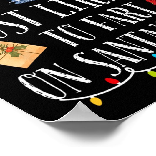 サンタのラップのおもしろいファミリーChriで最もファートする可能性が高い ポスター (角)