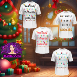 サンタのラップファミリークリスマで最もファートする可能性が高い Tシャツ