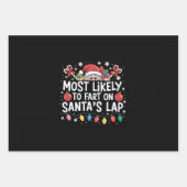 サンタのラップファミリークルーに夢中になる可能性が最も高い ラッピングペーパーシート (正面)
